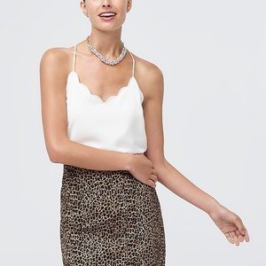 J Crew Scalloped Cami Top